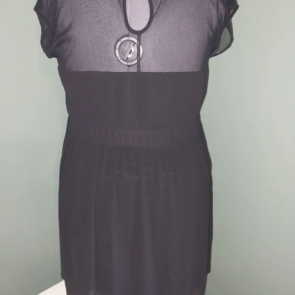 Torrid Floral Mesh Embroidered Illusion Special Occasion Dress- Size 26 - Picture 5 of 6